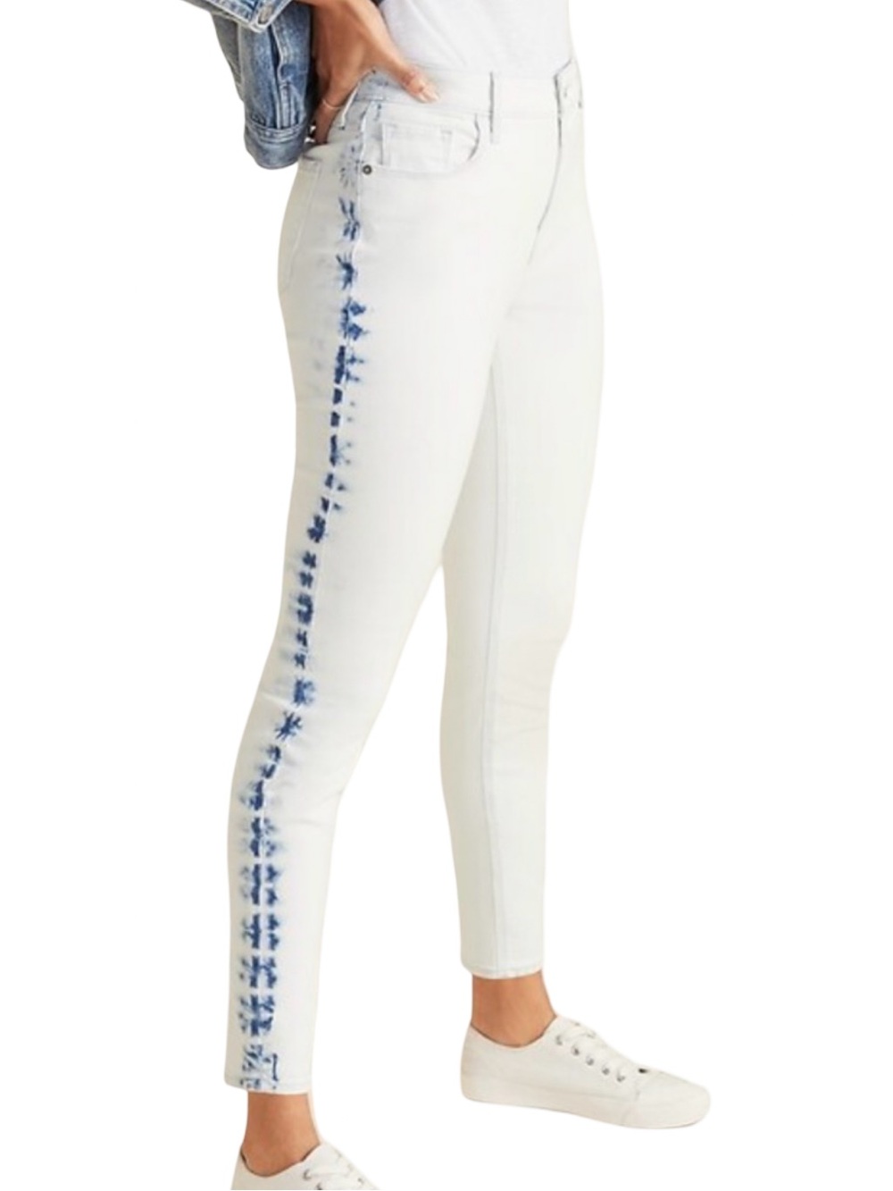 TALL GIRLS Old Navy High-Waisted Dip-Dye Rockstar Super Skinny Jeans - Sz 8 TALL